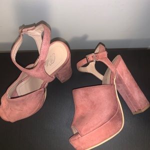Pink shoes